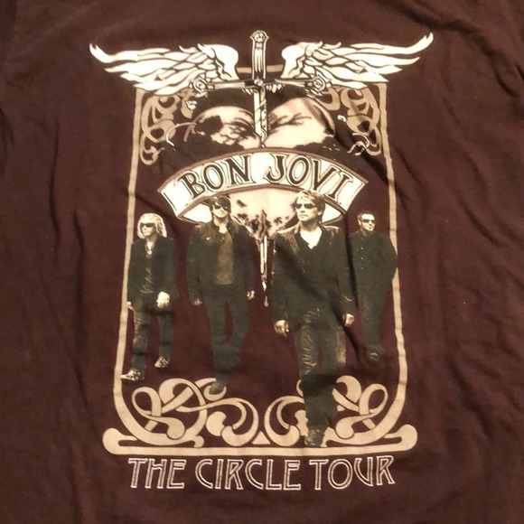 Bon Jovi Concert Tee Shirt Original Members The Circle Tour - Picture 1 of 6
